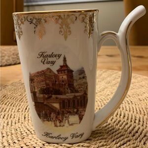 VINTAGE Porcelain drinking Cup Karlovy Vary